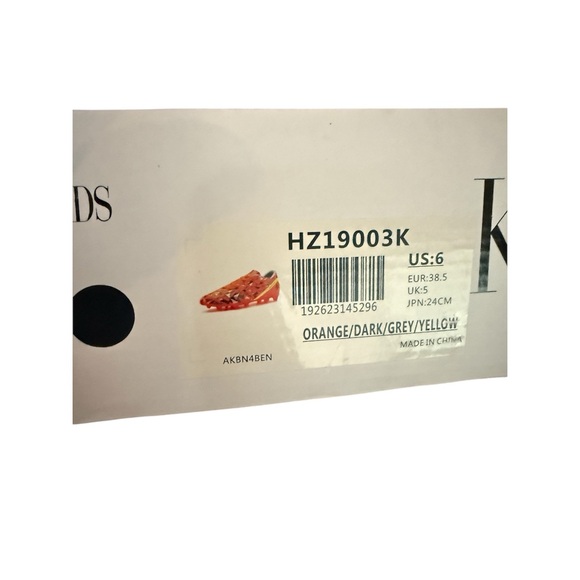 Dream Pairs Orange and Gray Cleats NIB - Picture 4 of 4